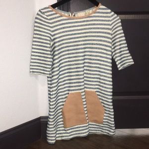 anthropologie woven striped top